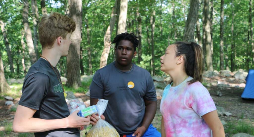 teens learn backpacking skills in philadelphia